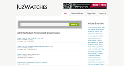 Desktop Screenshot of juzwatches.com